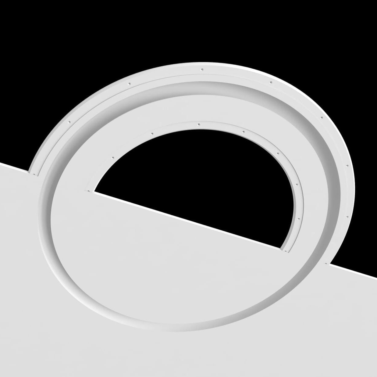 Дизайнерський гіпсовий світильник RING 800