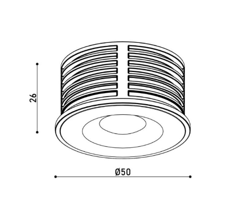 Модуль LED Kloodi H26 MR16 7W 3000K без цоколя KDMR16 60°